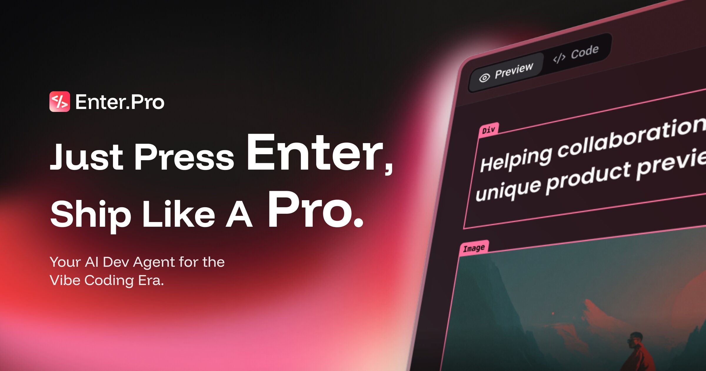 Enter | Chat to build websites & apps
